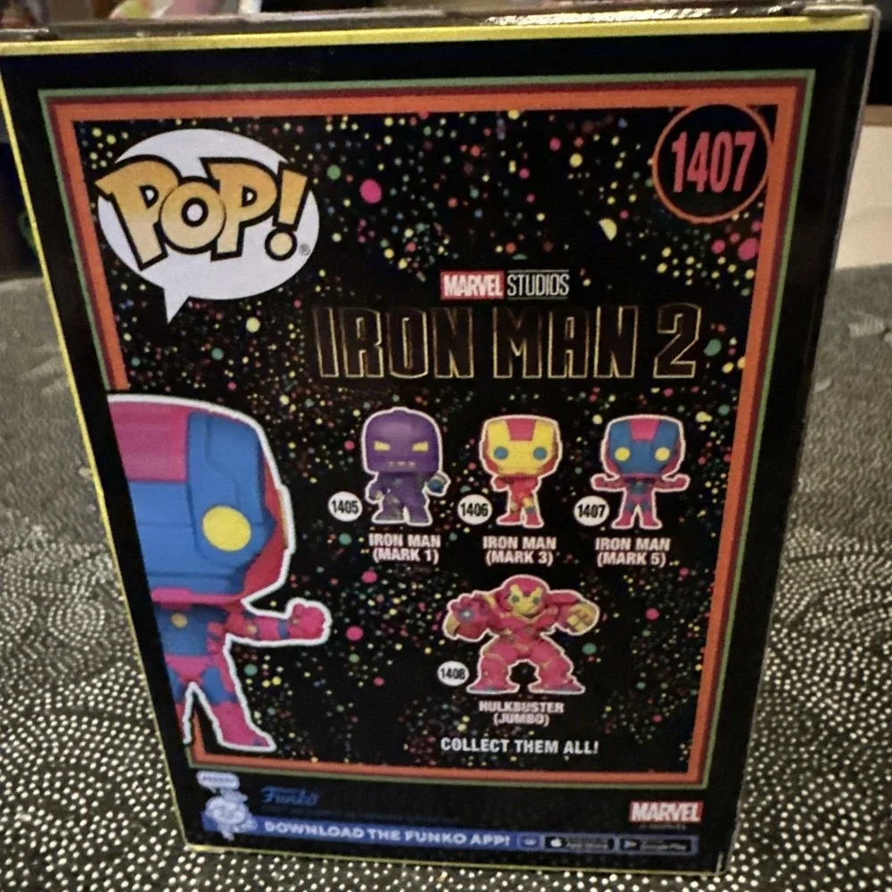 Funko Pop! Iron Man (Mark 5) #1407 Black Light Marvel Infinity Saga - Target NEW